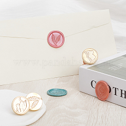 3 Styles Graduation Theme Golden Tone Brass Wax Seal Stamp Head&nbsp;AJEW-CP0007-50A-04