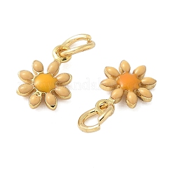 Brass Enamel Charms&nbsp;KK-C110-16B-02G