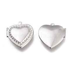 Tarnish Resistant 316 Stainless Steel Locket Pendants&nbsp;STAS-Z010-02
