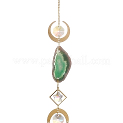 Brass & Crystal Suncatchers&nbsp;LS-HJEW-G018-04B-G