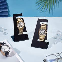 L Shaped Acrylic Single Watch Display Stands&nbsp;ODIS-WH0086-089B-02