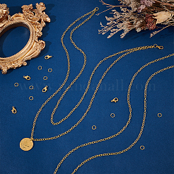 DIY Brass Cable Chains Bracelets Necklaces Making Kits&nbsp;DIY-UN0006-22C