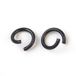 鉄オープン丸カン  ラウンド  ブラック  17ゲージ  8~8.5x1.2mm  内径：5~6mm  約25個/5g&nbsp;X-IFIN-F149-F12