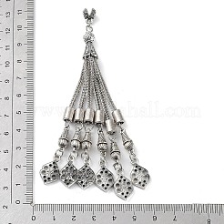 Tibetan Style Alloy Curb Chain Tassel Big Pendants&nbsp;LS-FIND-K013-01AS-09