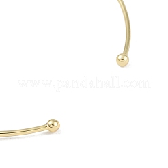 Brass Open Cuff Bangle Making&nbsp;KK-U020-15G