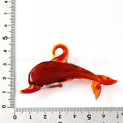 Handmade Silver Foil Lampwork Big Pendants&nbsp;LS-LAMP-T023-13E