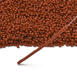 トーホー 11/0ラウンドビーズ  日本製シードビーズ  （2610f）半艶出しの焦げたオレンジ  2.2mm  穴：0.8mm  約1111個/10g&nbsp;X-SEED-TR11-2610F