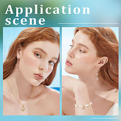16Pcs 4 Style Ocean Theme Brass Micro Pave Clear Cubic Zirconia Charms&nbsp;KK-BBC0007-26