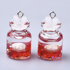 Glass Bottle Pendants&nbsp;LS-GLAA-T001-03C