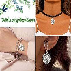 60Pcs 6 Styles Religion Tibetan Style Alloy Pendants&nbsp;FIND-CJ0005-79