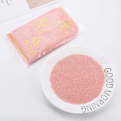 13/0 ガラスシードビーズ  マカロンカラー  丸い穴  ラウンド  鮭色  13/0  2~2.3x1.5mm  穴：0.8mm  約450 G /袋&nbsp;SEED-T005-14A-A01