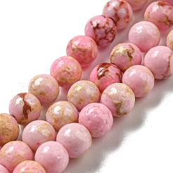 Synthetic Imperial Jasper Dyed Beads Strands&nbsp;G-D077-A01-01F