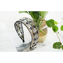 Retro Lace Sequins & Cloth Hair Bands&nbsp;OHAR-PW0001-180C