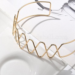 Iron Open Cuff Choker Necklaces for Women&nbsp;NJEW-M085-03G