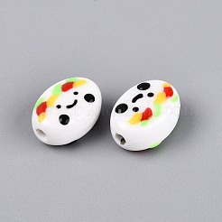 Handmade Porcelain Ceramic Beads&nbsp;PORC-Q005-07F