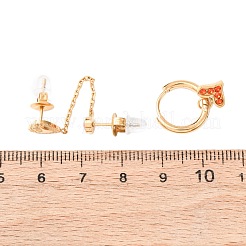304 Stainless Steel Heart Stud Earring & Hoop Earring Sets&nbsp;EJEW-K268-93G-01-3