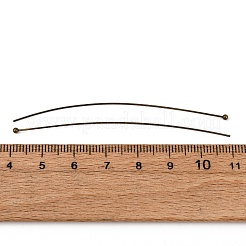 真鍮のボールヘッドピン  ニッケルフリー  アンティークブロンズ  70x0.6mm  22ゲージ  ヘッド：1. 5mm&nbsp;X-RP0.6x70mm-AB