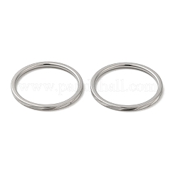 変色しない304ステンレススチールプレーンバンドリング  ステンレス鋼色  usサイズ6（16.5mm）&nbsp;RJEW-I101-01A-P