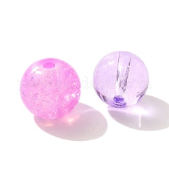 混合スタイルのガラスビーズ  ラウンド  ミディアム蘭  8~10mm&nbsp;GLAA-XCP0012-02C