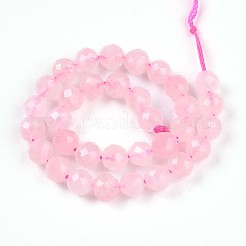 Natural Madagascar Rose Quartz Beads Strands&nbsp;G-S345-6mm-34