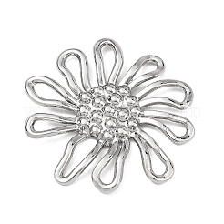 合金ペンダント  花のチャーム  プラチナ  44x44x3mm  穴：7.5~13x3~4.5mm&nbsp;AL-E003-05P