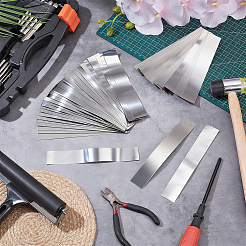 36Pcs 12 Styles 304 Stainless Steel Blank Sheets&nbsp;STAS-OC0001-37