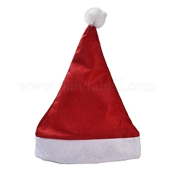 布製のクリスマス帽子  クリスマスパーティーの装飾用  暗赤色  300x250x2.5mm  内径：170mm&nbsp;AJEW-M215-01A