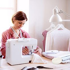 綿のリボン  家の装飾のための  装飾用ラッピングギフトとDIY工芸品  フラット  乳白色  展開：1.57インチ（40mm）  折りたたみ：20mm  約22m /ロール&nbsp;OCOR-WH0064-46