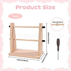 Wood Yarn Holder&nbsp;ODIS-WH0099-288A