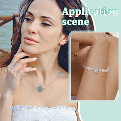 6Pcs 6 Styles Brass Pave Natural Amethyst & Rose Quartz & White Agate & Green Aventurine & Carnelian & Lapis Lazuli Multi-Strand Links&nbsp;KK-BC0015-17A