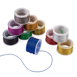ナイロンメタリックコード  ミックスカラー  1mm  約20m /ロール  10色  1ロール/カラー  10rolls&nbsp;MCOR-KS0001-002