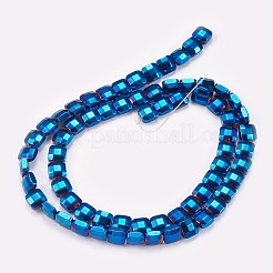 Electroplated Non-magnetic Synthetic Hematite Beads Strands&nbsp;G-P367-C06