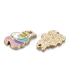 Alloy Enamel Pendants&nbsp;ENAM-N055-012B-NR