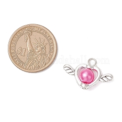 Spray Painted ABS Plastic Imitation Pearl Beads Pendants&nbsp;PALLOY-JF04124-02