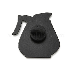 コーヒーエナメルピン  バックパック用合金ラペルピンバック  コーヒーポット  コーヒー  31x30mm&nbsp;JEWB-I048-03EB-02