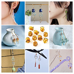 10Pcs Glass Bead Caps for Wind Chimes Making&nbsp;GLAA-BY0001-05D