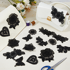 20Pcs 10 Styles Computerized Embroidery Cloth Iron on/Sew on Patches&nbsp;DIY-HS0001-99