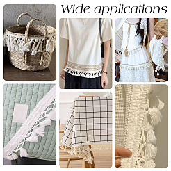 Cotton Fringe Lace Trim Ribbon&nbsp;OCOR-WH0105-008C