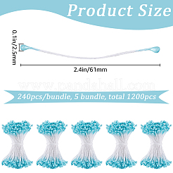 Cotton with Gypsum Artificial Flower Core for Hairpin Accessories&nbsp;DIY-WH20001-21B