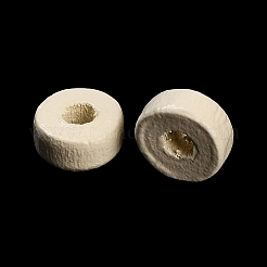 メープルウッドビーズ  フラットラウンド  ベージュ  8x4mm  穴：3mm&nbsp;WD-CBA7A54-05A