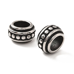 316 Surgical Stainless Steel European Beads&nbsp;STAS-A060-09AS
