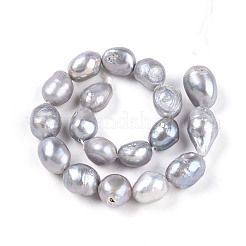 Natural Cultured Freshwater Pearl Beads Strands&nbsp;PEAR-N014-08L