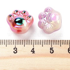 ツートンエナメル不透明アクリルビーズ  猫の爪  ミックスカラー  13x15x10.5mm  穴：3mm&nbsp;OACR-S139-05