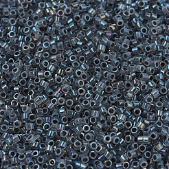 MIYUKIデリカビーズ  シリンダー  日本製シードビーズ  11/0  （db1774)グレー裏地オパールab  1.3x1.6mm  穴：0.8mm  約2000個/10g&nbsp;X-SEED-J020-DB1774