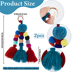The Colors of the Small Pom Balls are Random Color&nbsp;KEYC-WH20004-01A
