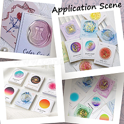 8 Bags 4 Styles Multi-Color Paper Wax Seal Stamp Illustrated Card for Wax Seal Coin&nbsp;AJEW-CP0007-63