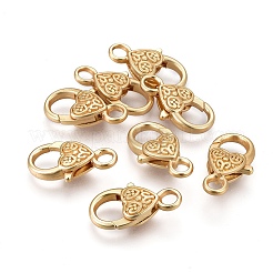 Tibetan Style Heart Lobster Claw Clasps&nbsp;LS-LF014Y-MG-NR