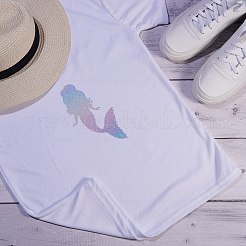 4個のカラフルなキラキラ熱伝達  熱伝達ビニール  Tシャツ用  帽子  衣類  ミックスカラー  300x250x0.3mm  1pc /カラー&nbsp;DIY-SZ0003-60