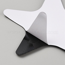 Peva 浴槽滑り止めステッカー  安全シャワートレッド粘着デカール  スター  ブラック  105x105x0.8mm  20個/セット&nbsp;DIY-WH0453-59A