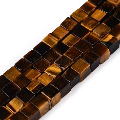 Natural Tiger Eye Beads Strands&nbsp;G-T139-6x6-29A
